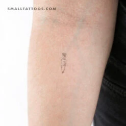 Carrot Temporary Tattoo (Set Of 3)