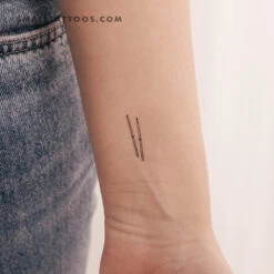 Drumsticks Temporary Tattoo (Set Of 3)