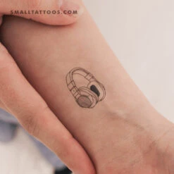 Headphones Temporary Tattoo (Set Of 3)