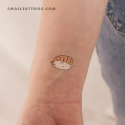 Shrimp Nigiri Temporary Tattoo (Set Of 3)