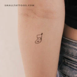 Christmas Stocking Temporary Tattoo (Set Of 3)