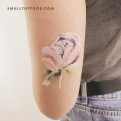 Peony Head By Ann Lilya Temporary Tattoo (Set Of 3)