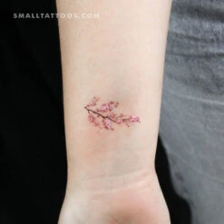 Cherry Blossom Branch Temporary Tattoo (Set Of 3)