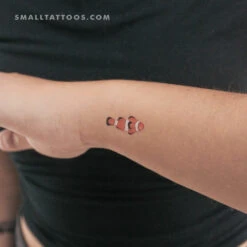 Clownfish Temporary Tattoo (Set Of 3)