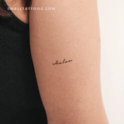 Shalom Temporary Tattoo (Set Of 3)