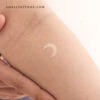 White Crescent Moon Temporary Tattoo (Set Of 3) -Da Vinci Shop 1717868649960