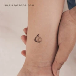 Garlic Temporary Tattoo (Set Of 3)