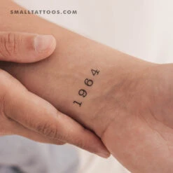 1964 Birth Year Temporary Tattoo (Set Of 3) -Da Vinci Shop 1718638103139