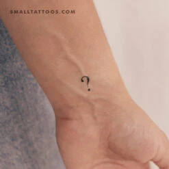 Question Mark Temporary Tattoo (Set Of 3)