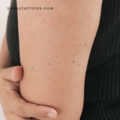 Minimalist Leo Constellation Temporary Tattoo By Puntuak (Set Of 3)