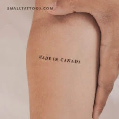 Made In Canada Temporary Tattoo - Set Of 3