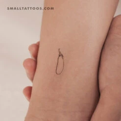 Eggplant Temporary Tattoo (Set Of 3)