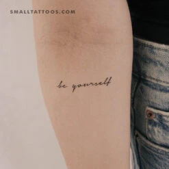Be Yourself Temporary Tattoo (Set Of 3)