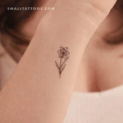 Narcissus Temporary Tattoo (Set Of 3)