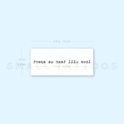Love Will Tear Us Apart Temporary Tattoo (Set Of 3) -Da Vinci Shop 1718794518 image1 st 750px