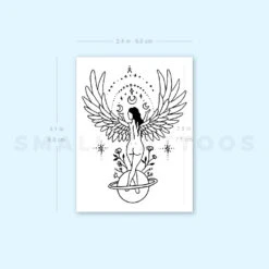Angel Woman Temporary Tattoo By Tukoi (Set Of 3) -Da Vinci Shop 1719040279 image1 st 750px