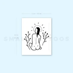 Woman From Behind Temporary Tattoo By Tukoi (Set Of 3) -Da Vinci Shop 1719040300 image1 st 750px