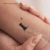 Dog Looking At The Moon Temporary Tattoo (Set Of 3) -Da Vinci Shop 1719648940118