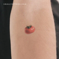 Red Tomato Temporary Tattoo (Set Of 3)