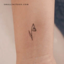 Small Snowdrop Temporary Tattoo (Set Of 3)