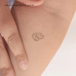 Chocolate Chip Cookies Temporary Tattoo (Set Of 3)