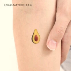 Avocado Temporary Tattoo (Set Of 3)