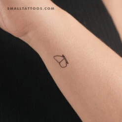 Left Butterfly Wing Temporary Tattoo (Set Of 3)