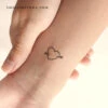 Heart And Arrow Temporary Tattoo (Set Of 3) -Da Vinci Shop 1719920263408