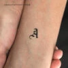 Gothic Style Uppercase A Letter Temporary Tattoo (Set Of 3) 2 Gothic Style Uppercase A Letter Temporary Tattoo (Set Of 3) -Da Vinci Shop 1719920703116