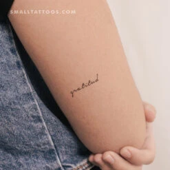 Gratitud Temporary Tattoo (Set Of 3)