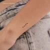 Morse Code H Temporary Tattoo (Set Of 3) -Da Vinci Shop 1719921301386