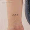 1990 Birth Year Temporary Tattoo (Set Of 3) -Da Vinci Shop 1720450040882
