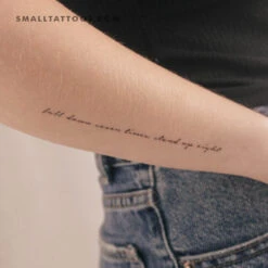 Fall Down Seven Times, Stand Up Eight Temporary Tattoo (Set Of 3)