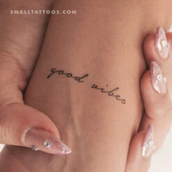 Good Vibes Temporary Tattoo (Set Of 3)