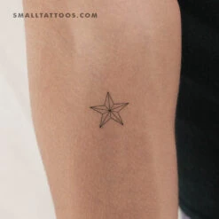 Texas State Star Temporary Tattoo (Set Of 3)