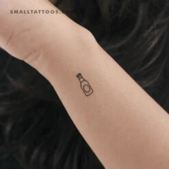 Beer Bottle Temporary Tattoo (Set Of 3)