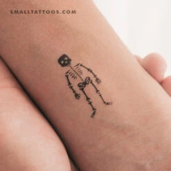 Skeleton Temporary Tattoo (Set Of 3)