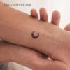 Purple And Pink Crescent Moon Temporary Tattoo By Zihee (Set Of 3) -Da Vinci Shop 172105933440