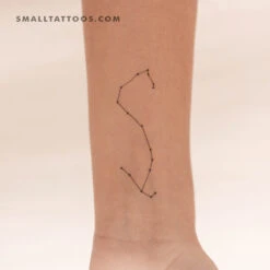 Scorpius Constellation Temporary Tattoo (Set Of 3)