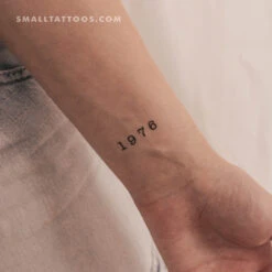 1976 Birth Year Temporary Tattoo (Set Of 3) -Da Vinci Shop 1721060035969