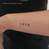 1976 Birth Year Temporary Tattoo (Set Of 3) -Da Vinci Shop 1721060047888