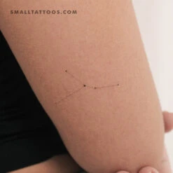 Minimalist Cancer Constellation Temporary Tattoo By Puntuak (Set Of 3)