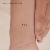 Morse Code S Temporary Tattoo (Set Of 3) -Da Vinci Shop 1721061520273
