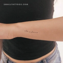 She Is Fierce Temporary Tattoo - Set Of 3