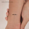 Morse Code G Temporary Tattoo (Set Of 3) 1 Morse Code G Temporary Tattoo (Set Of 3) -Da Vinci Shop 1721641585682
