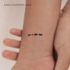 Morse Code Y Temporary Tattoo (Set Of 3) -Da Vinci Shop 172164211428