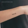 Uppercase Muse Temporary Tattoo (Set Of 3)