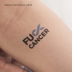 Fuck Prostate Cancer Temporary Tattoo (Set Of 3)