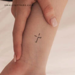 Cross Shadow Temporary Tattoo (Set Of 3)