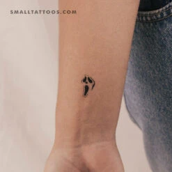 Ghostface Scream Mask Temporary Tattoo - Set Of 3